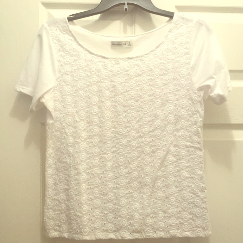 Abercrombie and Fitch White Tee